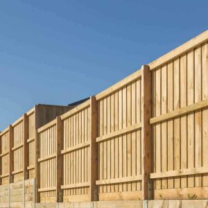 Timber fence multiple height from 1.8 m to 3.6 m